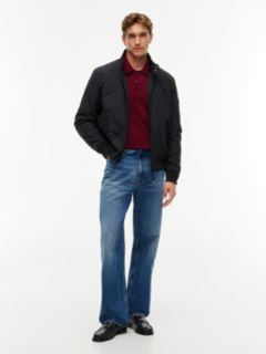 Water Repellent Packable Quilted Harrington Jacket — Black 2