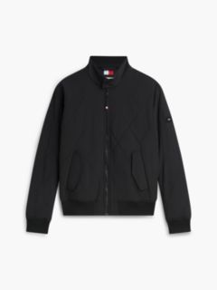 Water Repellent Packable Quilted Harrington Jacket — Black 6
