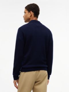 Pure Lambswool Polo Jumper — Blue 4