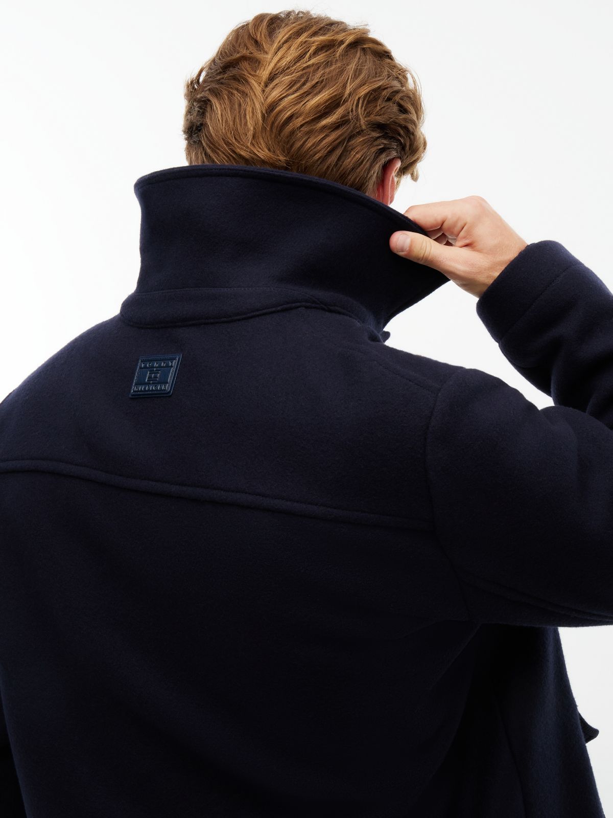 Wool Blend Four Pocket Jacket With Cashmere — Blue