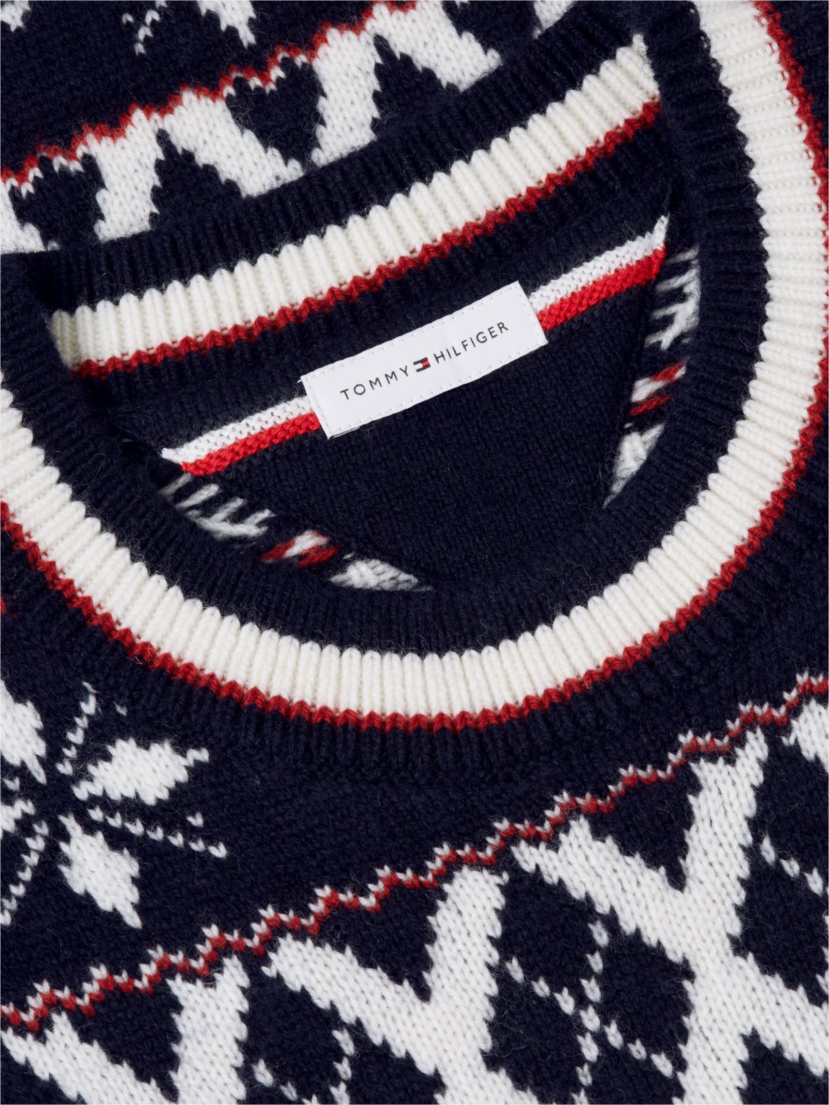 Fair Isle Wool Blend Jumper — Blue