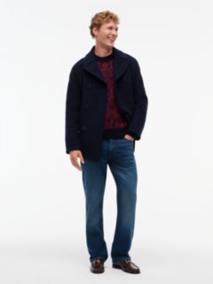 Fair Isle Relaxed Crew Neck Jumper — Red 2