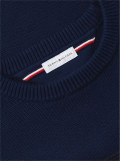 Intarsia Flag Crew Neck Jumper — Blue 6