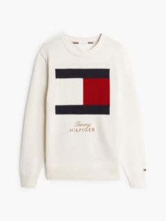 Intarsia Flag Crew Neck Jumper — Yellow 5