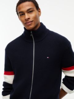 Zip-Thru Jumper With Wool — Blue 3