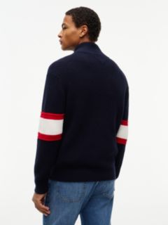 Zip-Thru Jumper With Wool — Blue 4