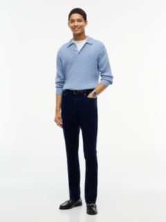 Bleeker Slim Corduroy Trousers — Blue 2
