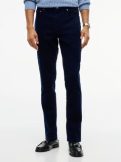 Bleeker Slim Corduroy Trousers — Blue 1