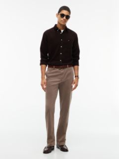 Denton Slim Straight Fine Corduroy Chinos — Beige 2