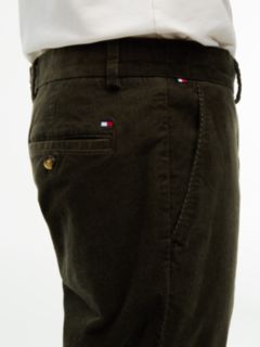 Denton Slim Straight Fine Corduroy Chinos — Green 3