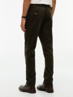 Denton Slim Straight Fine Corduroy Chinos — Green 4