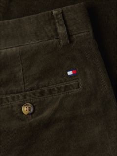 Denton Slim Straight Fine Corduroy Chinos — Green 6