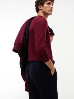 Denton Slim Straight Fine Corduroy Chinos — Blue 3