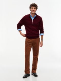 Denton Slim Straight Fine Corduroy Chinos — Brown 2