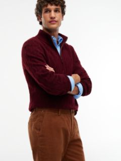 Denton Slim Straight Fine Corduroy Chinos — Brown 3