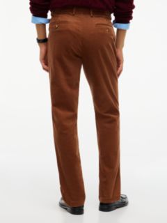 Denton Slim Straight Fine Corduroy Chinos — Brown 5