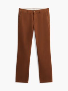 Denton Slim Straight Fine Corduroy Chinos — Brown 6