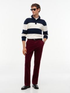 Denton Slim Straight Fine Corduroy Chinos — Purple 2