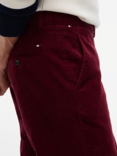 Denton Slim Straight Fine Corduroy Chinos — Purple 3