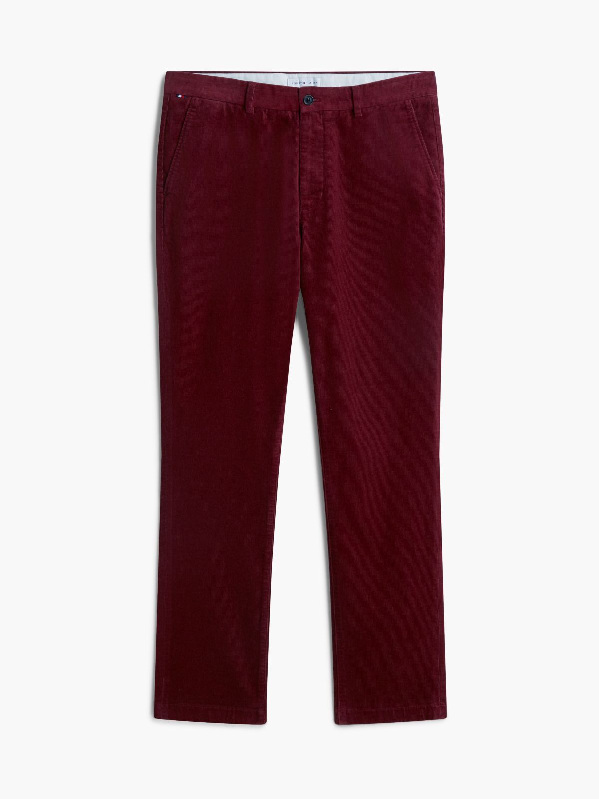 Denton Slim Straight Fine Corduroy Chinos — Purple
