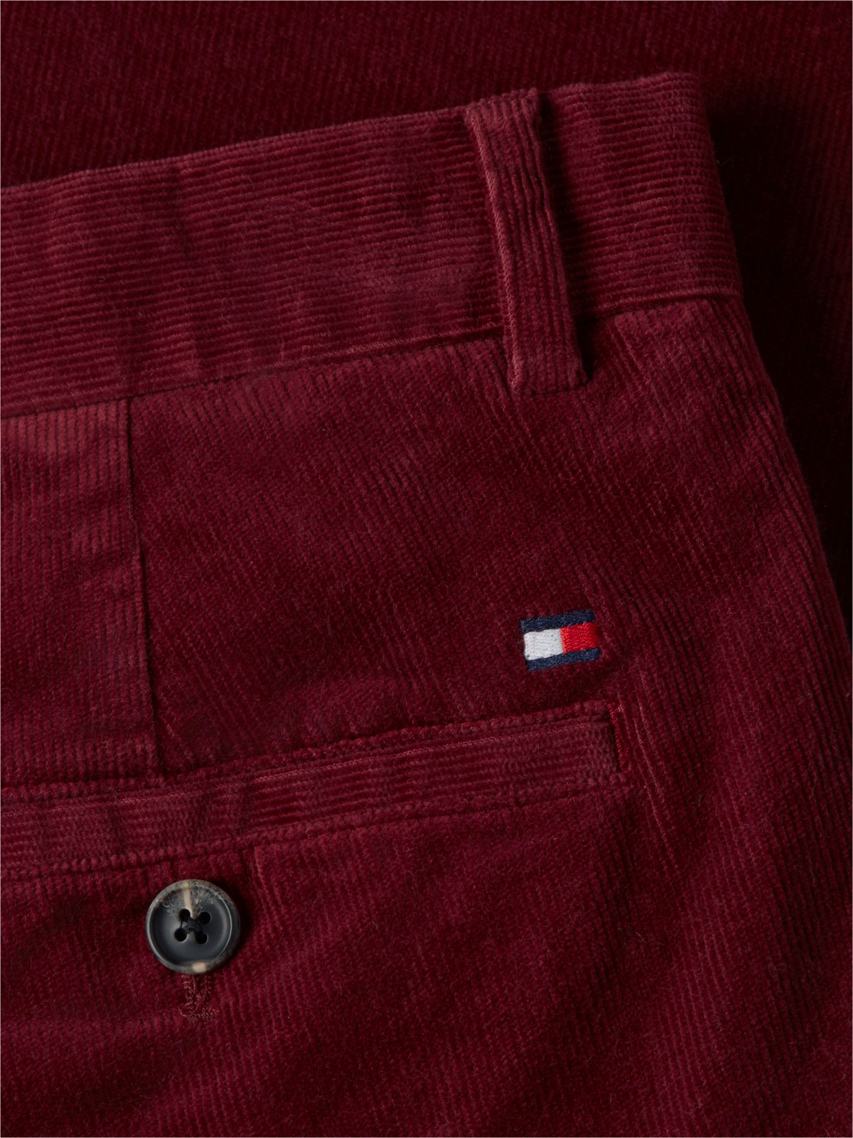 Denton Slim Straight Fine Corduroy Chinos — Purple