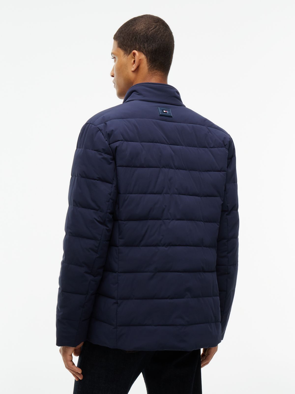 New York Label Performance Packable Padded Jacket — Blue