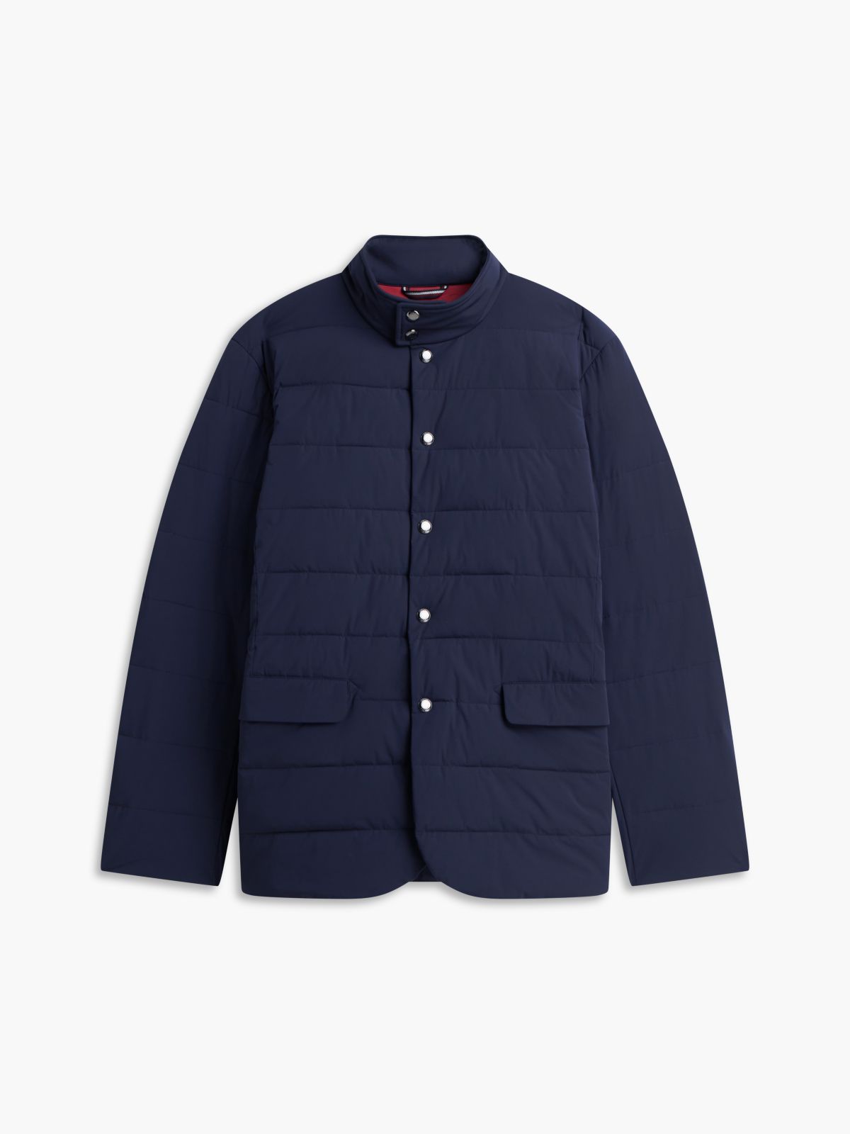 New York Label Performance Packable Padded Jacket — Blue