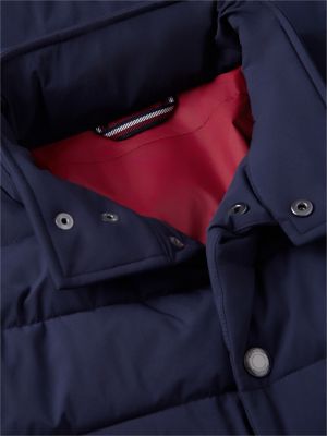 blue new york label performance packable padded jacket for men tommy hilfiger