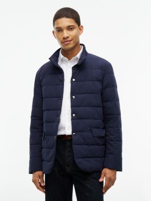 blue new york label performance verstaubare steppjacke für herren - tommy hilfiger