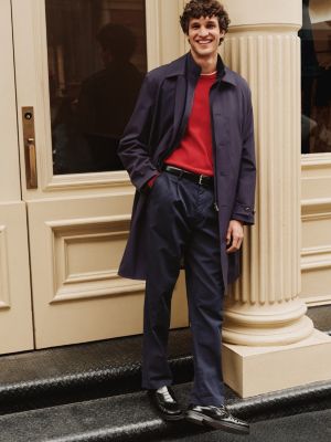 blue new york label performance 3-in-1 coat for men tommy hilfiger