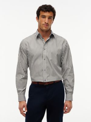 green new york label relaxed fit stripe shirt for men tommy hilfiger