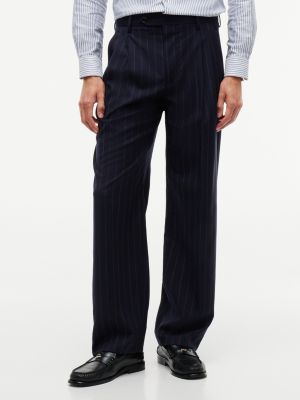 blue new york label nadelstreifenhose aus reiner wolle für herren - tommy hilfiger