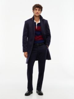 New York Label Knit Straight Trousers — Blue 2