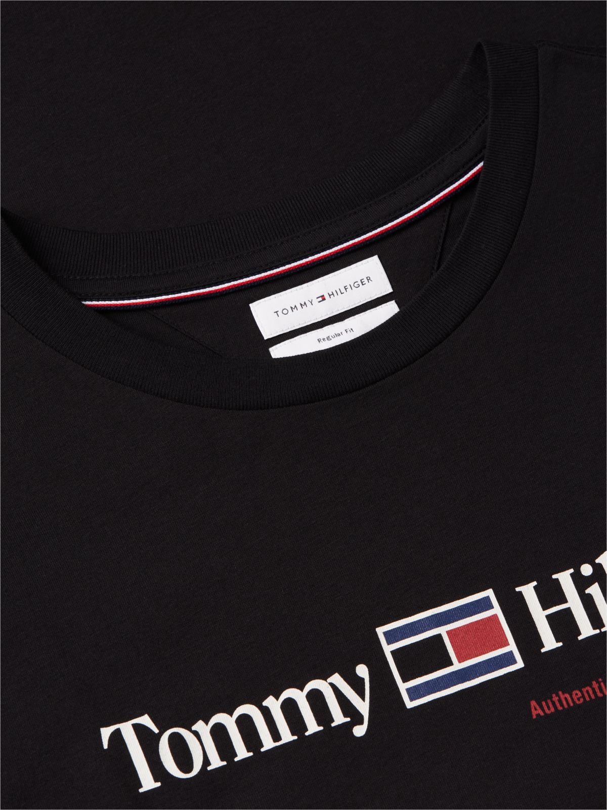 Logo Jersey Crew Neck T-Shirt — Black