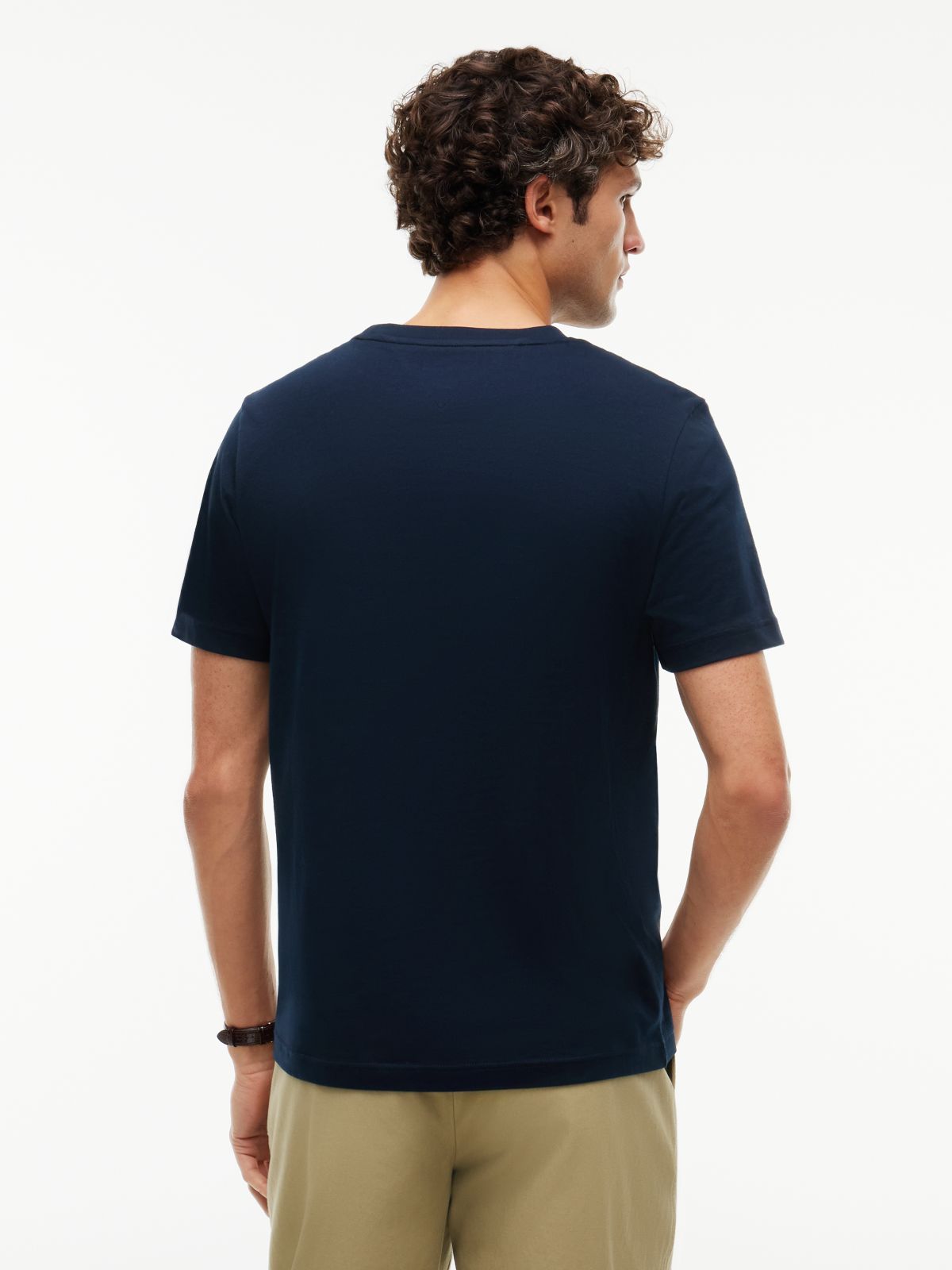Logo Jersey Crew Neck T-Shirt — Blue