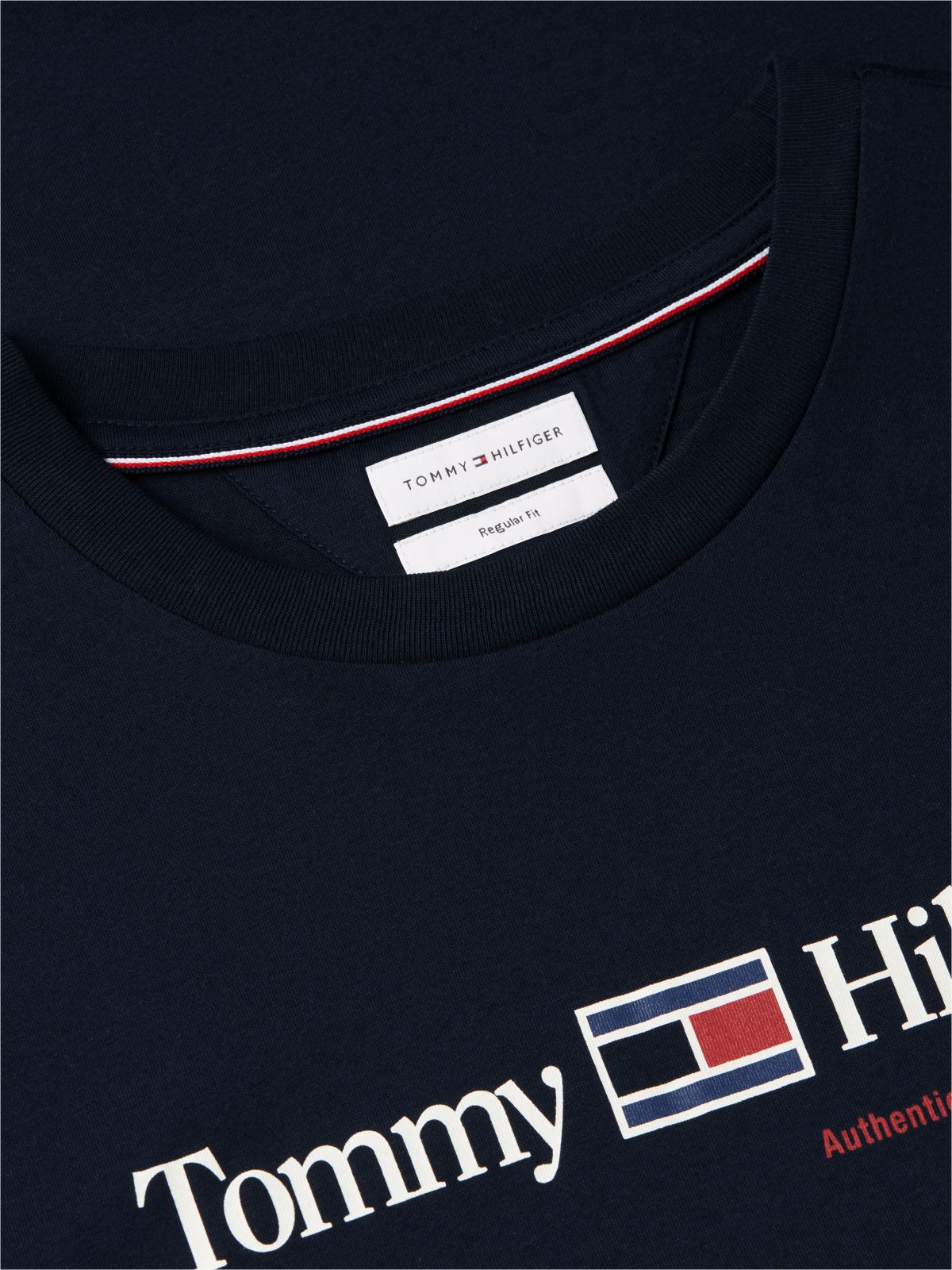 Logo Jersey Crew Neck T-Shirt — Blue