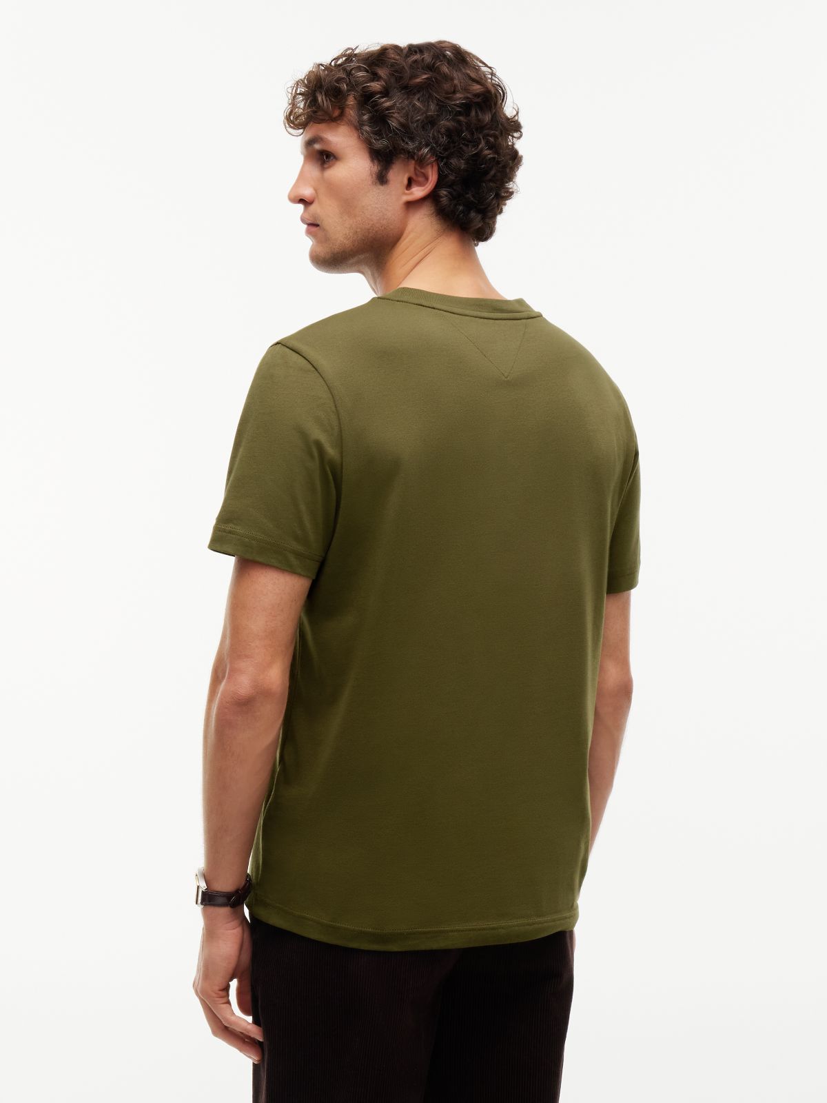 Logo Jersey Crew Neck T-Shirt — Green