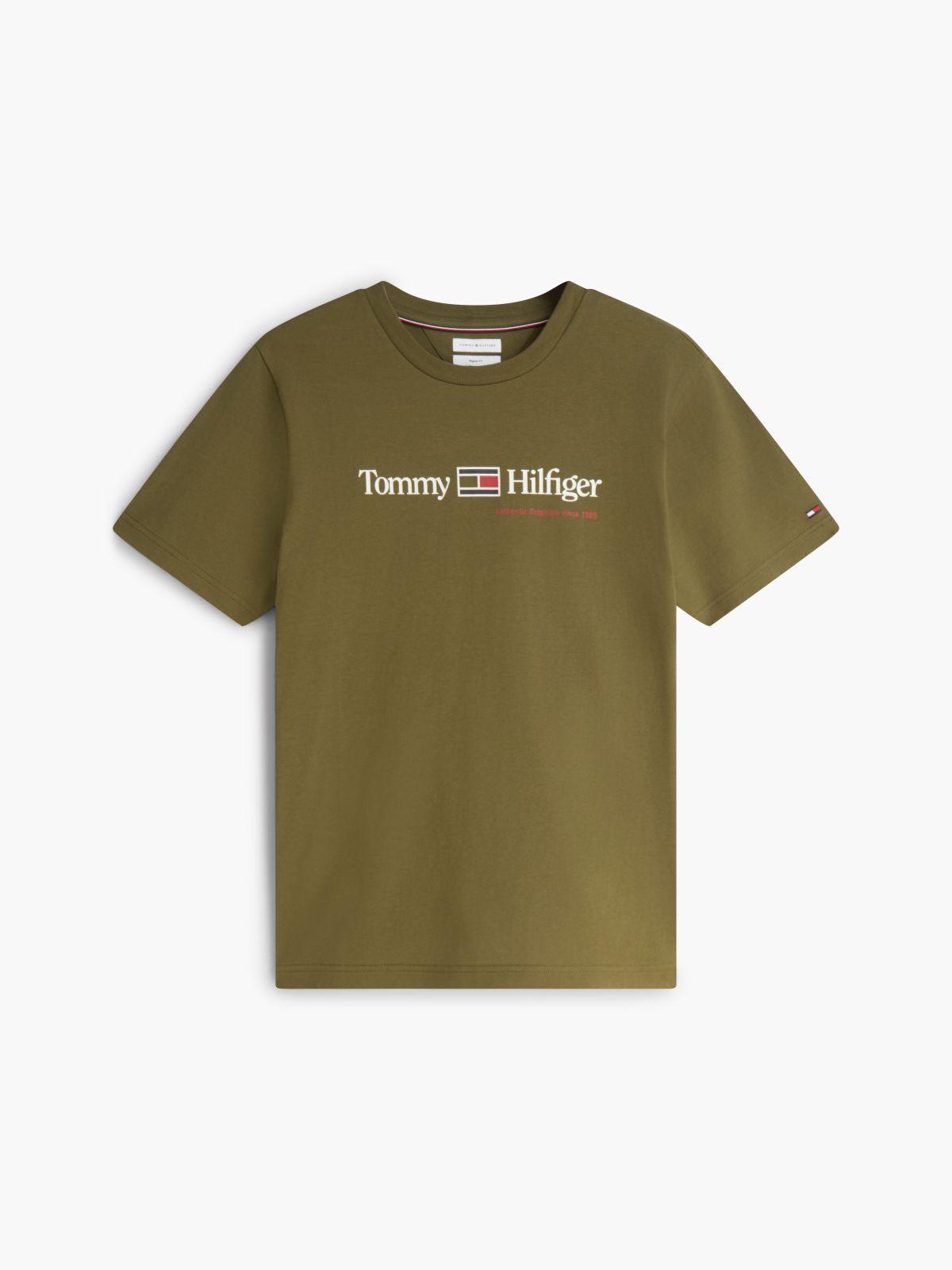 Logo Jersey Crew Neck T-Shirt — Green
