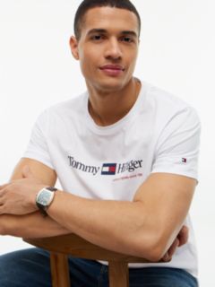 Logo Jersey Crew Neck T-Shirt — White 3