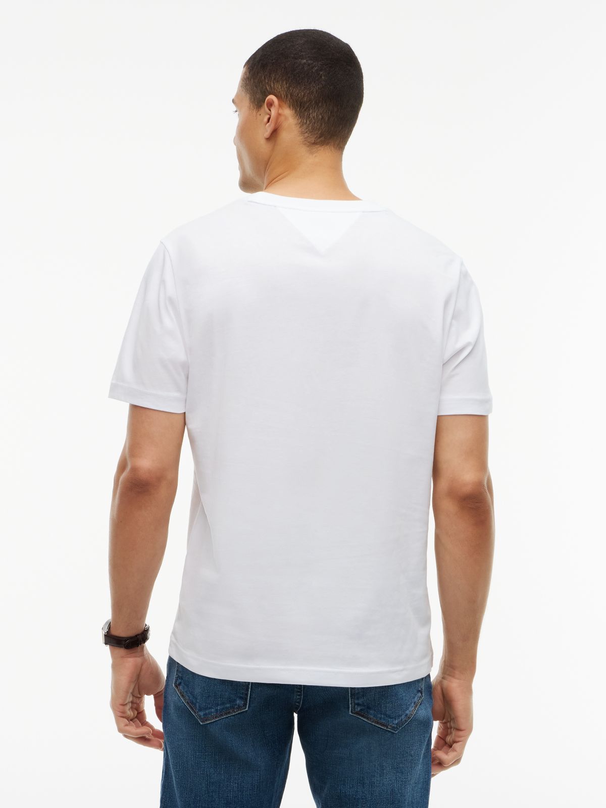Logo Jersey Crew Neck T-Shirt — White