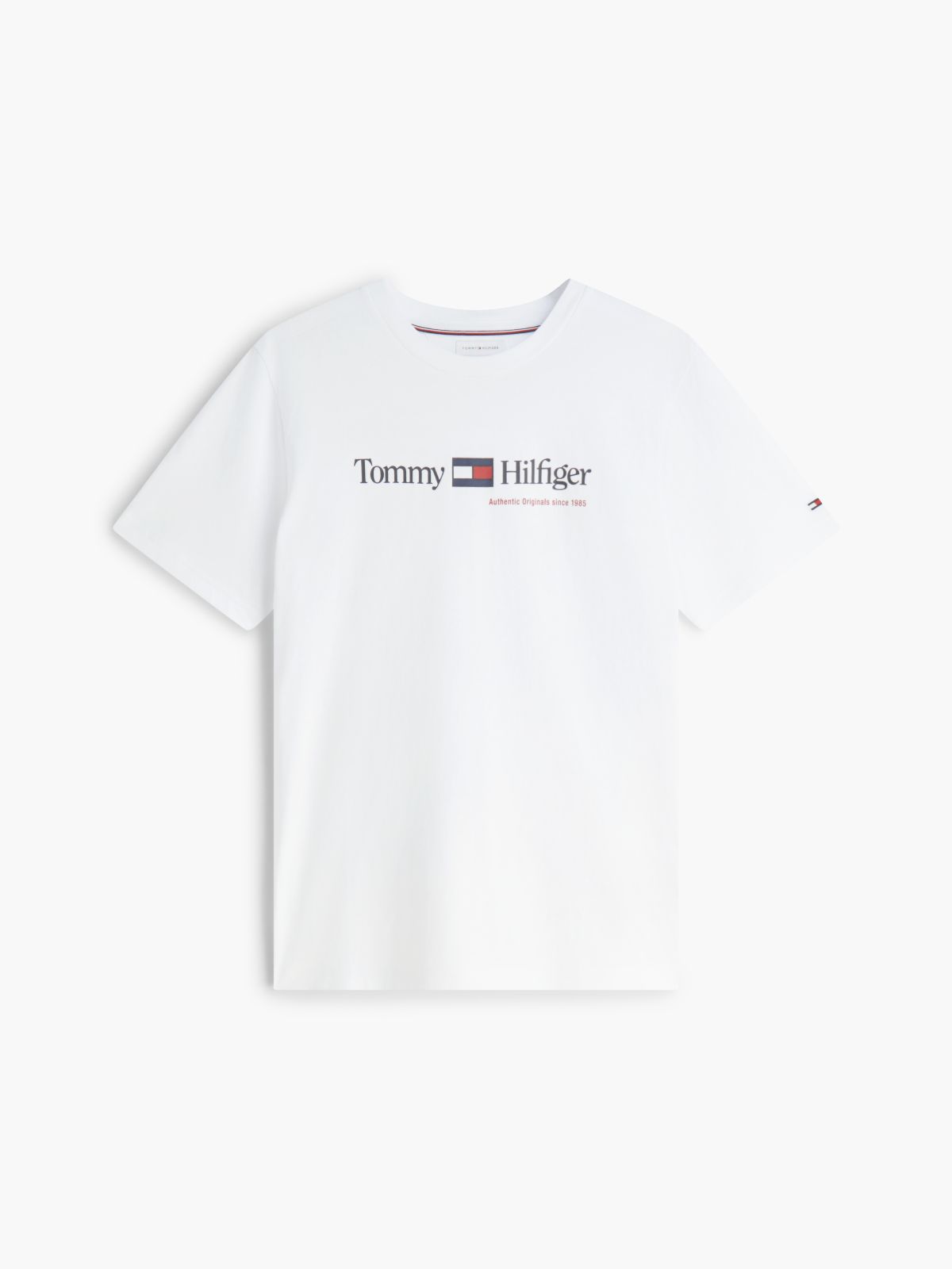 Logo Jersey Crew Neck T-Shirt — White