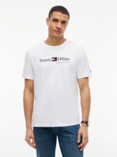 Logo Jersey Crew Neck T-Shirt — White 1
