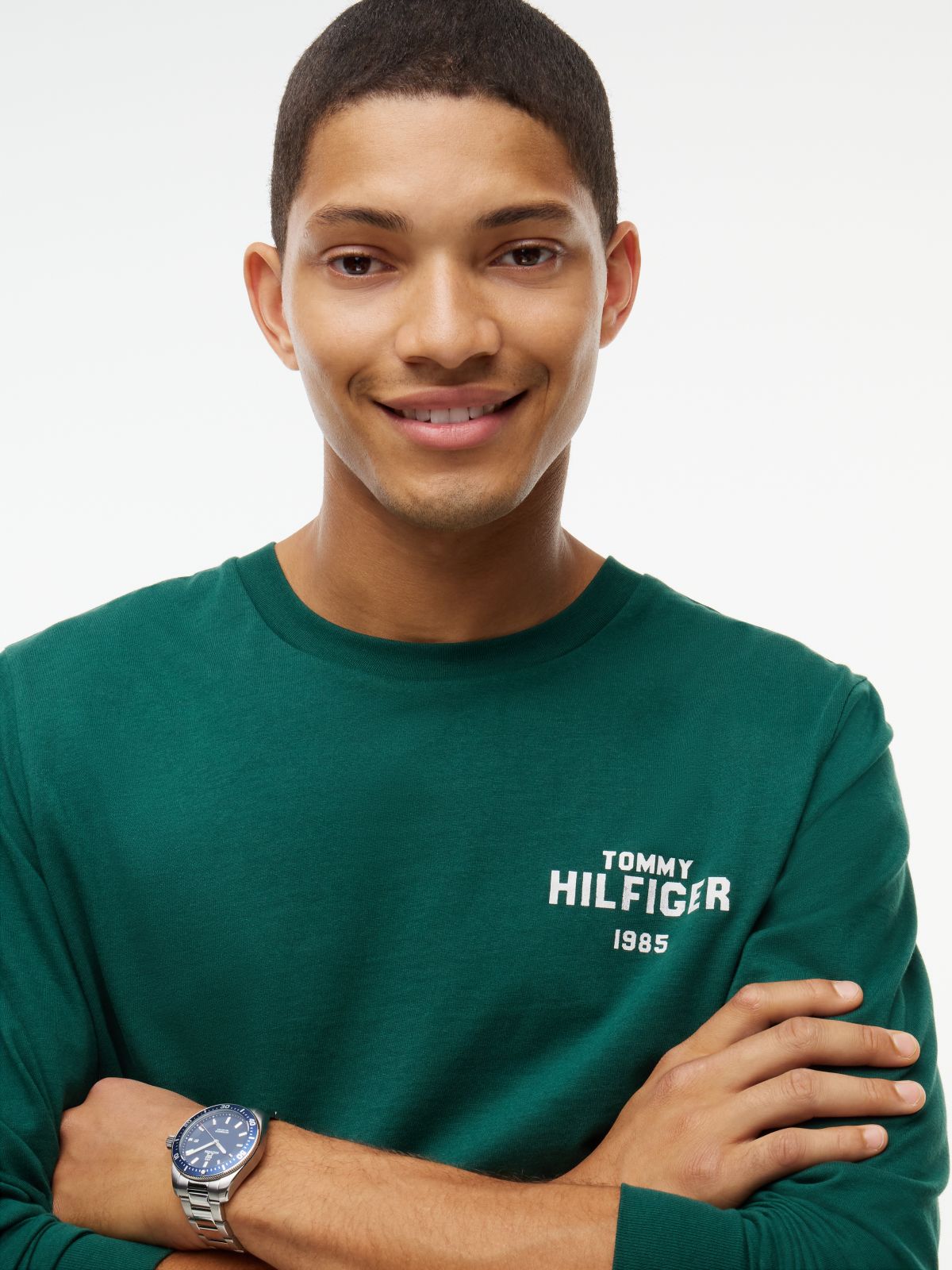 1985 Graphic Long Sleeve T-Shirt — Green