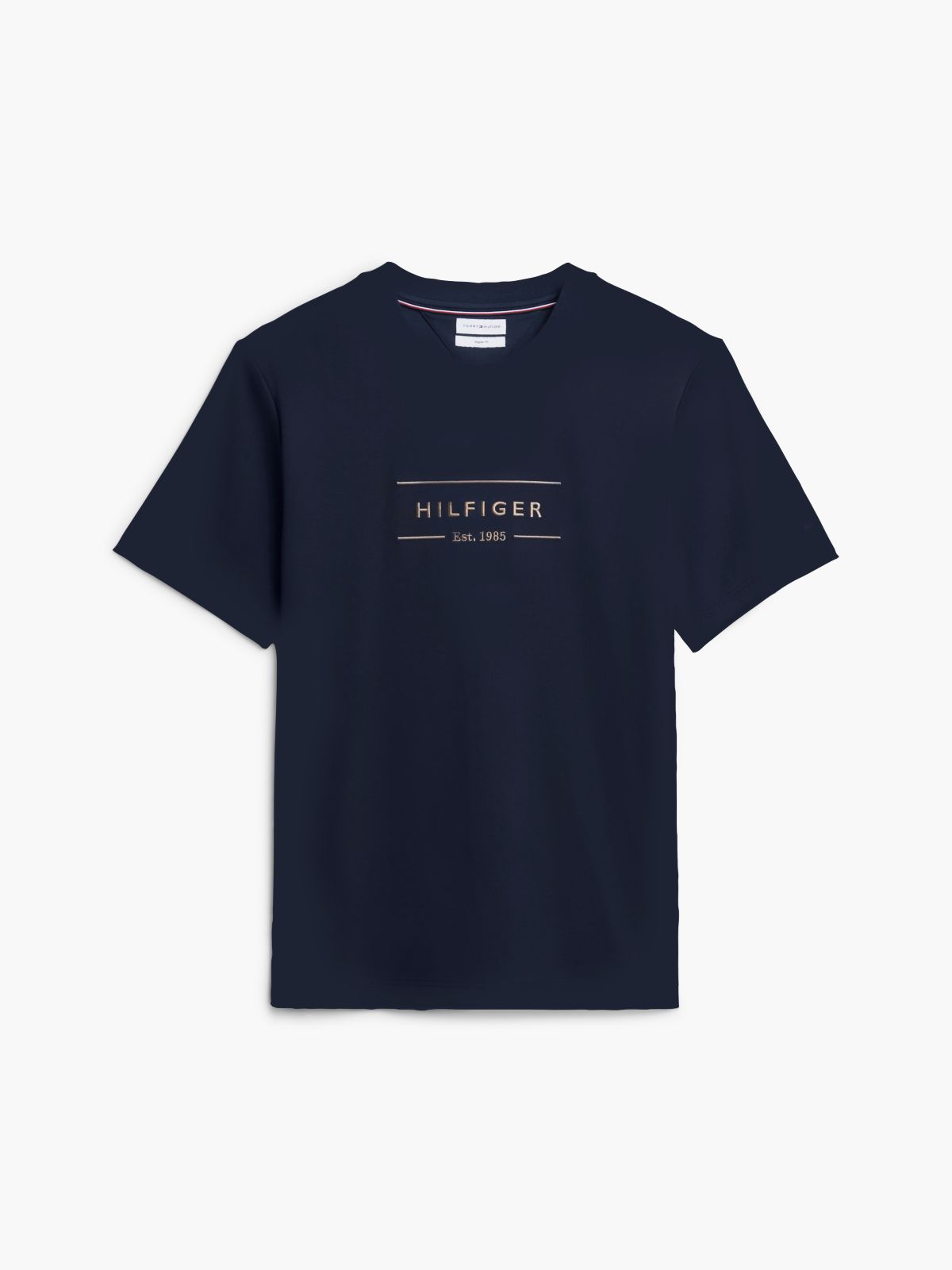 Logo Interlock Knit T-Shirt — Blue