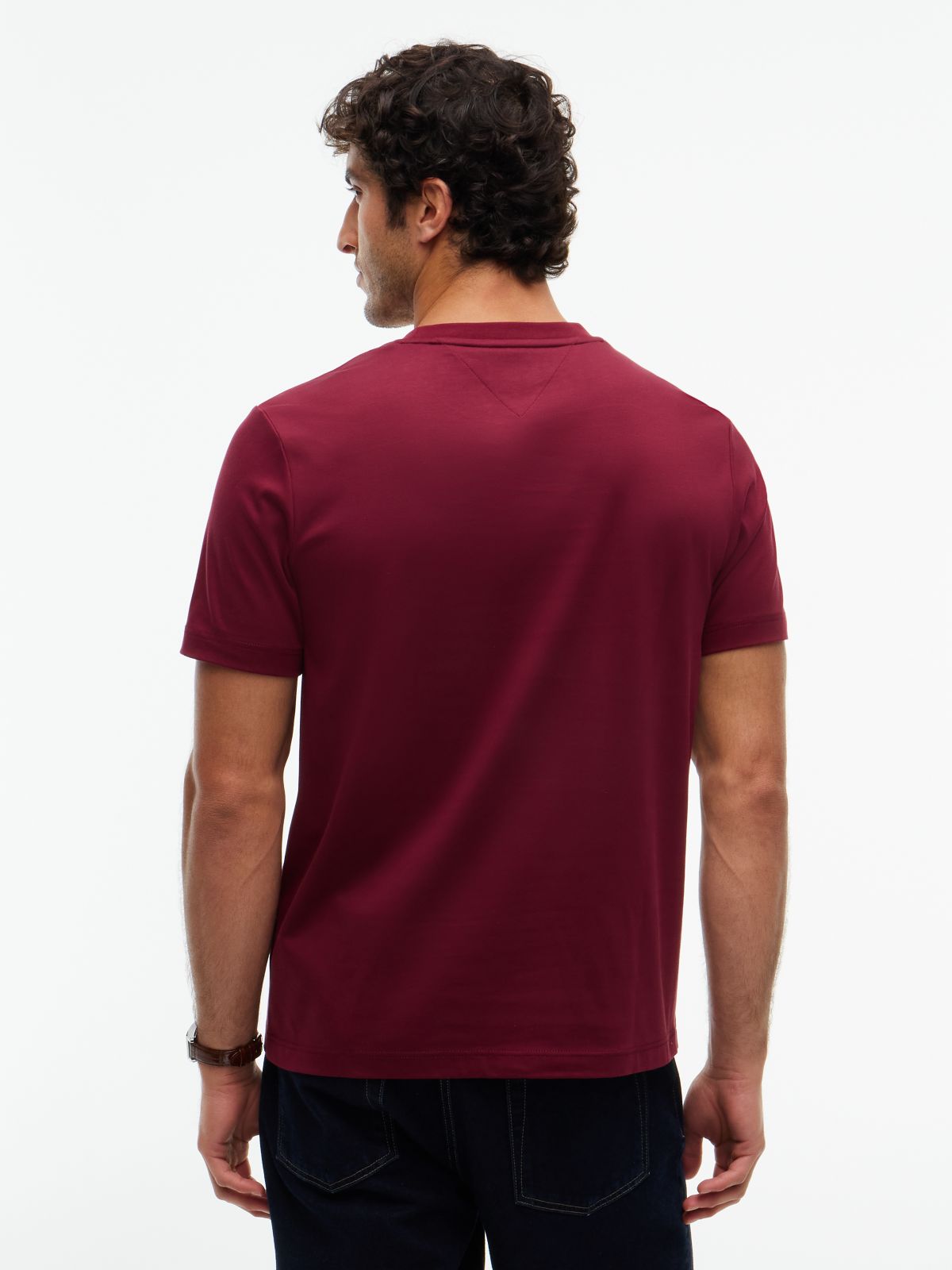 Logo Interlock Knit T-Shirt — Purple