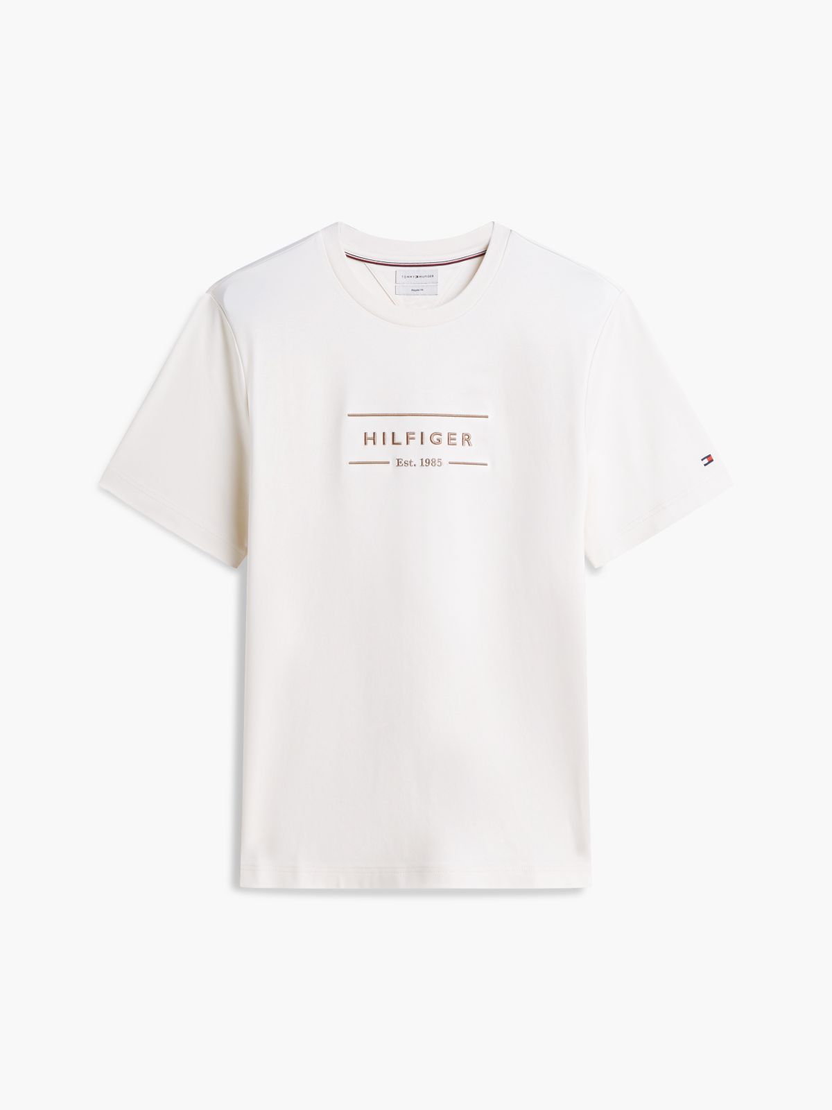 Logo Interlock Knit T-Shirt — Yellow