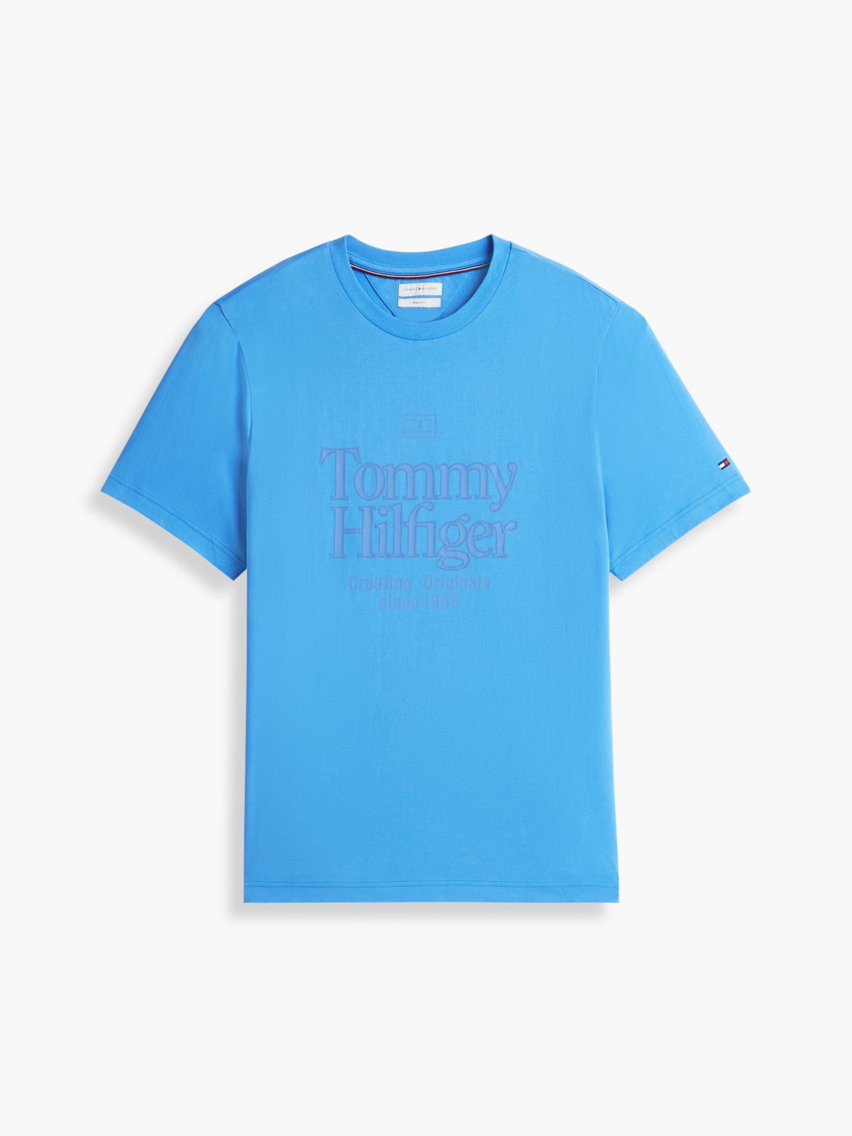 Tonal Graphic Jersey T-Shirt — Blue