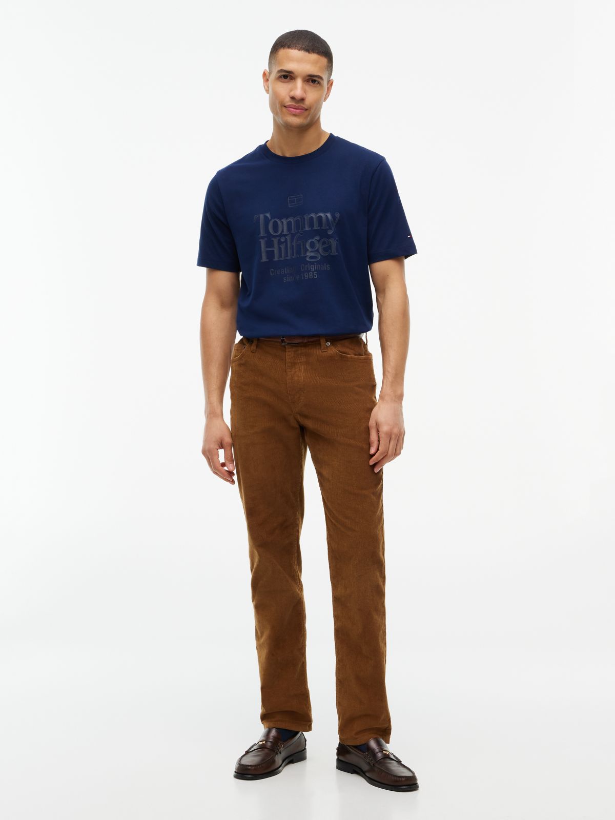 Tonal Graphic Jersey T-Shirt — Blue