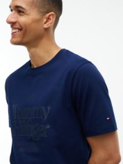 Tonal Graphic Jersey T-Shirt — Blue 3