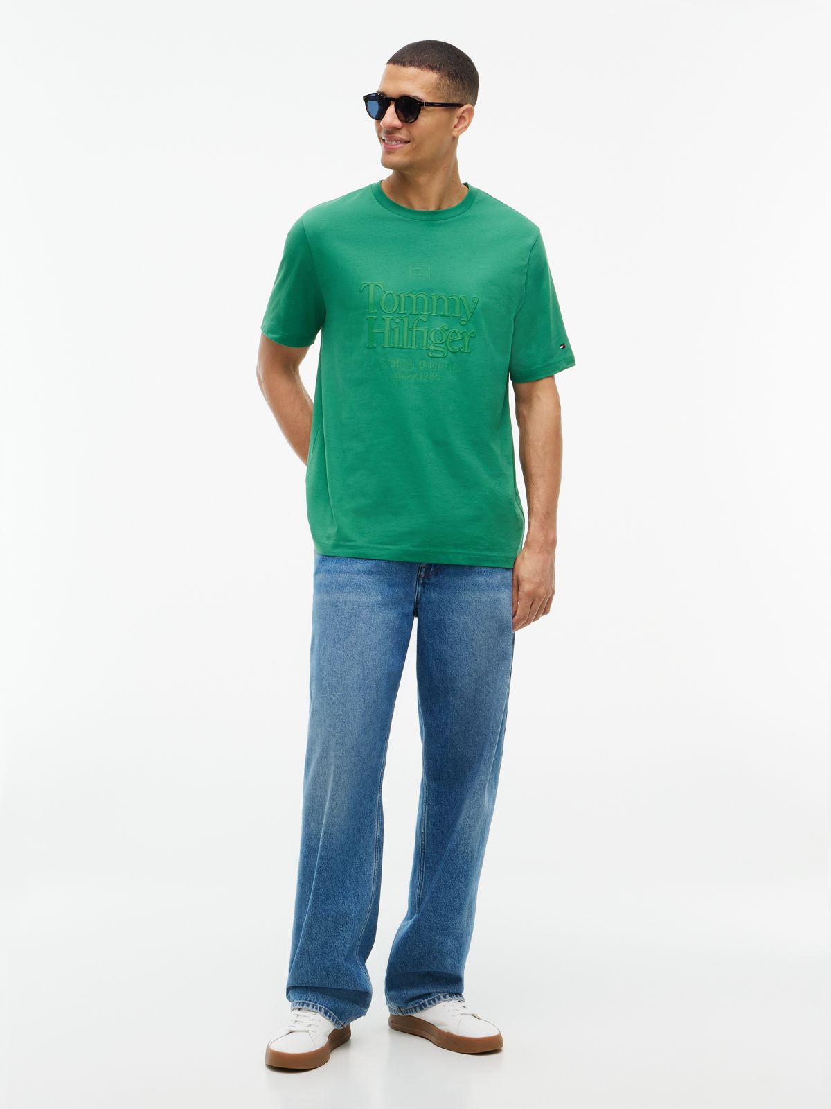 Tonal Graphic Jersey T-Shirt — Green